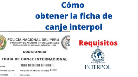 citas interpol peru|ᐈ Requisitos para la Ficha de Interpol 【Pasos,。